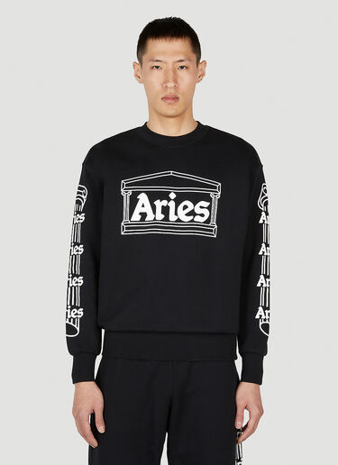 Column Sweatshirt Aries Column Sweatshirt Black ari0152008