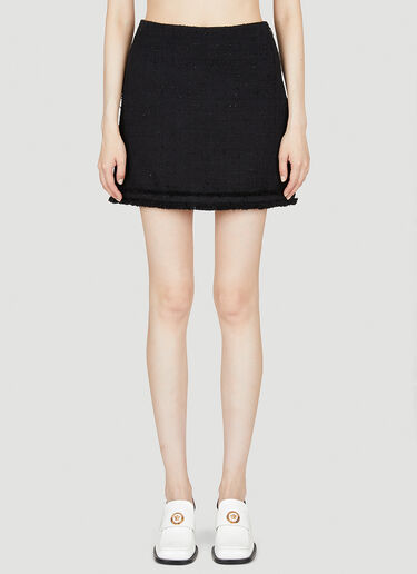 Versace Tweed Mini Skirt Black ver0255004