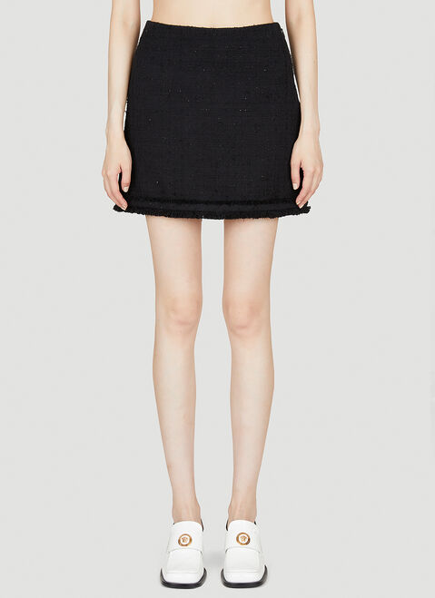 Versace Tweed Mini Skirt Blue ver0255008