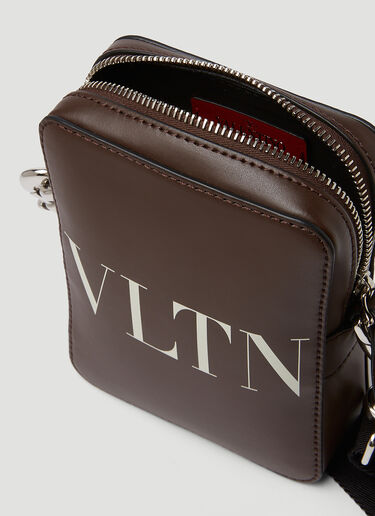 Valentino Small VLTN Shoulder Bag Bordeaux val0149033