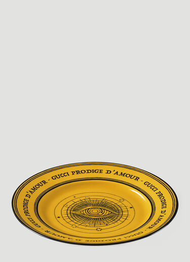 Gucci Set of Two Star Eye Dessert Plate Yellow wps0670014