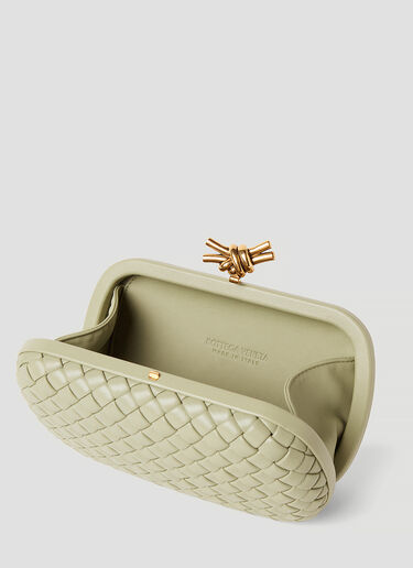 Bottega Veneta Knot Minaudiere Clutch Bag Light Green bov0252012
