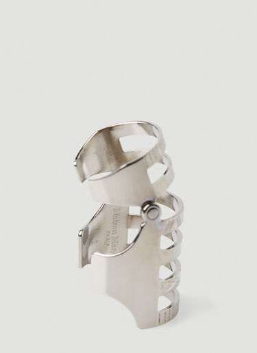 Maison Margiela Segmented Hinge Ring Silver mla0348001