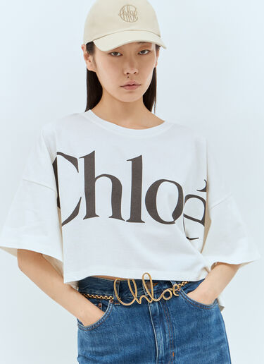 Chloé Swing Baseball Cap Beige chl0257040