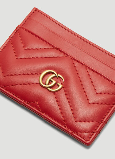 Gucci GG Marmont Card Holder Red guc0235019