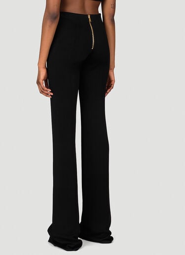 6 Button Bootcut Pants Balmain 6 Button Bootcut Pants Black bln0253010