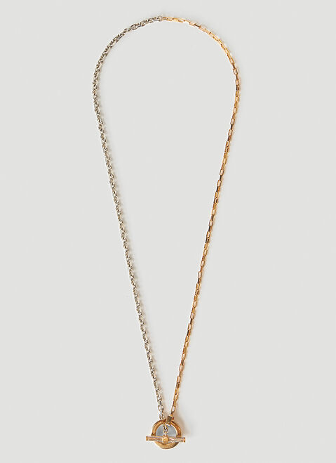 Versace T-Bar Necklace Gold ver0155041
