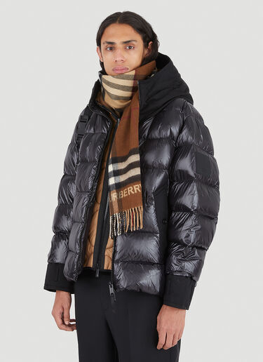 Burberry Giant 格纹横向开叉围巾 棕色 bur0346023