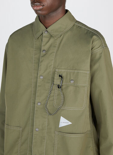 And Wander Dry Overshirt Khaki anw0152012