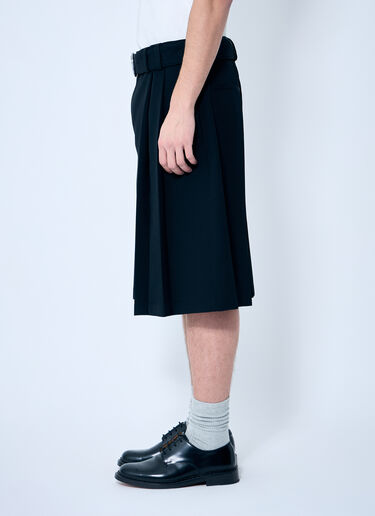 Jil Sander Belted Pleated Shorts Black jil0159006