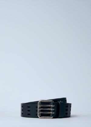 Saint Laurent Leather Motorcycle Belt Brown sla0159033