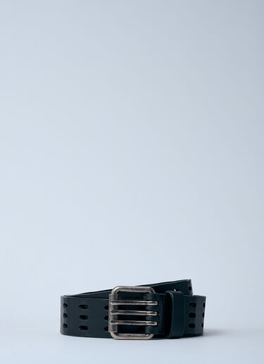 Saint Laurent Leather Motorcycle Belt Brown sla0159033