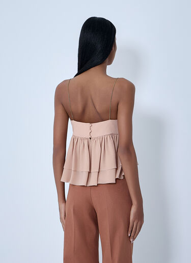 Sleeveless Ruffle Top Chloé Sleeveless Ruffle Top Pink chl0263014