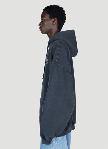 Vetements Limited Edition Crystal Logo Hooded Sweatshirt Black vet0154009