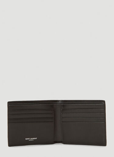 Saint Laurent Cassandre Bi-Fold Wallet Black sla0136055
