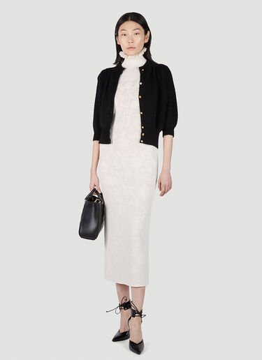 Fine Button Down Cardigan Gucci Fine Button Down Cardigan Black guc0251196