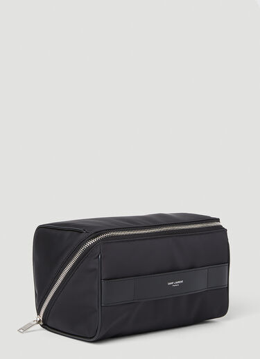 Saint Laurent Logo Wash Bag Black sla0151087