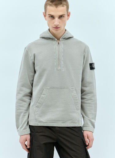 Stone Island ハーフジップ スウェットシャツ グレー sto0156026