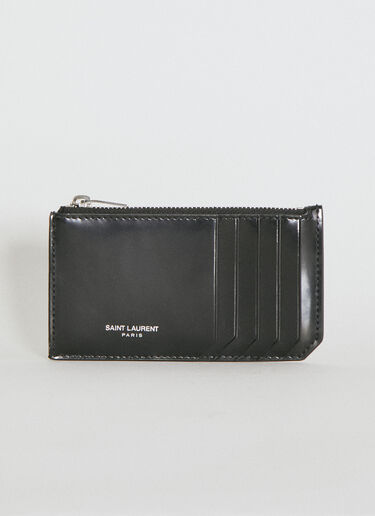 Saint Laurent Fragments Zip Cardholder Black sla0154039