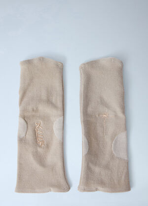 SKIN SERIES Embroidered Wool Socks Beige sks0264007