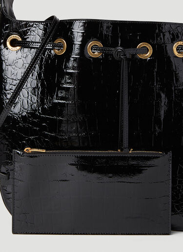 Saint Laurent Paris VII Hobo Shoulder Bag Black sla0251125