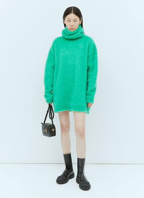 Gucci Brushed Mohair Jumper Dress Pink guc0255012