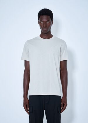Moncler Cotton Jersey Logo T-Shirt Grey mon0165061