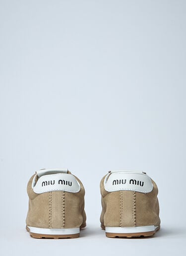 Plume Sneakers Miu Miu Plume Sneakers Beige miu0261019