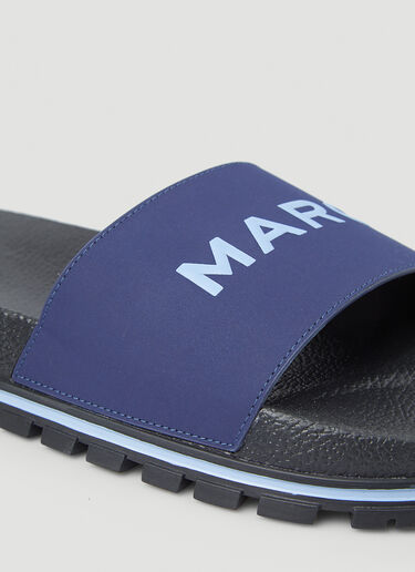Marc Jacobs 徽标压花拖鞋 蓝色 mcj0247070
