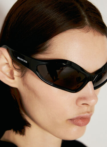 Balenciaga Fennec Oval Sunglasses Black bcs0354001