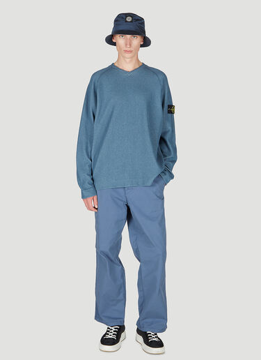 Stone Island Compass Patch Sweater Blue sto0152060