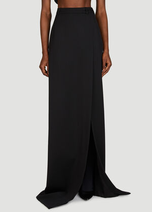 Balenciaga Split Tailored Skirt Black bal0255025