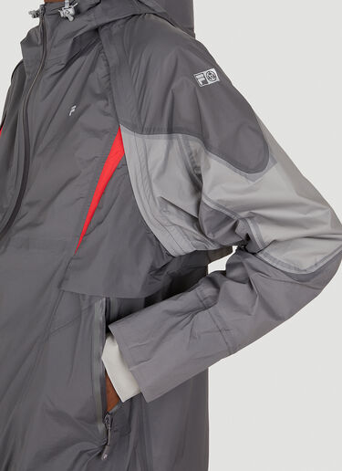 SLAM JAM Transformable Windbreaker Jacket Grey slj0349003