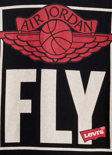 Short Sleeve T-Shirt Levi's x Jordan Short Sleeve T-Shirt Black nik0364023