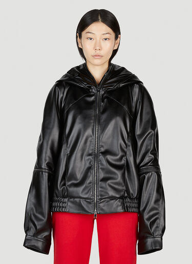 Mowalola Faux Leather Jacket Black mow0352003
