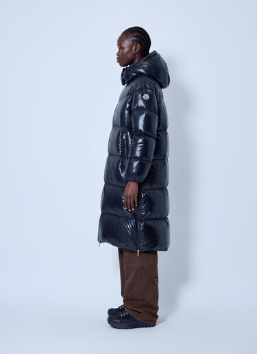 LN-CC® - Moncler: Harfang Hooded Long Down Coat - Navy Moncler Harfang Hooded Long Down Coat Navy mon0266017