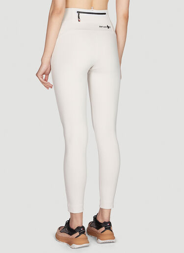 Moncler Grenoble Logo Print Leggings White mog0249007