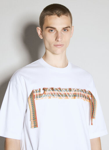 Lanvin カーブレースTシャツ  ホワイト lnv0155008
