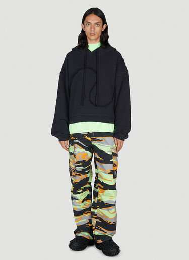 ERL Swirl Hooded Sweatshirt Black erl0152008