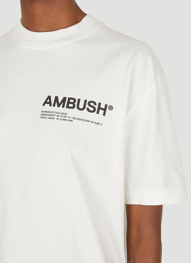 Ambush 워크샵 로고 티셔츠 크림 amb0248001