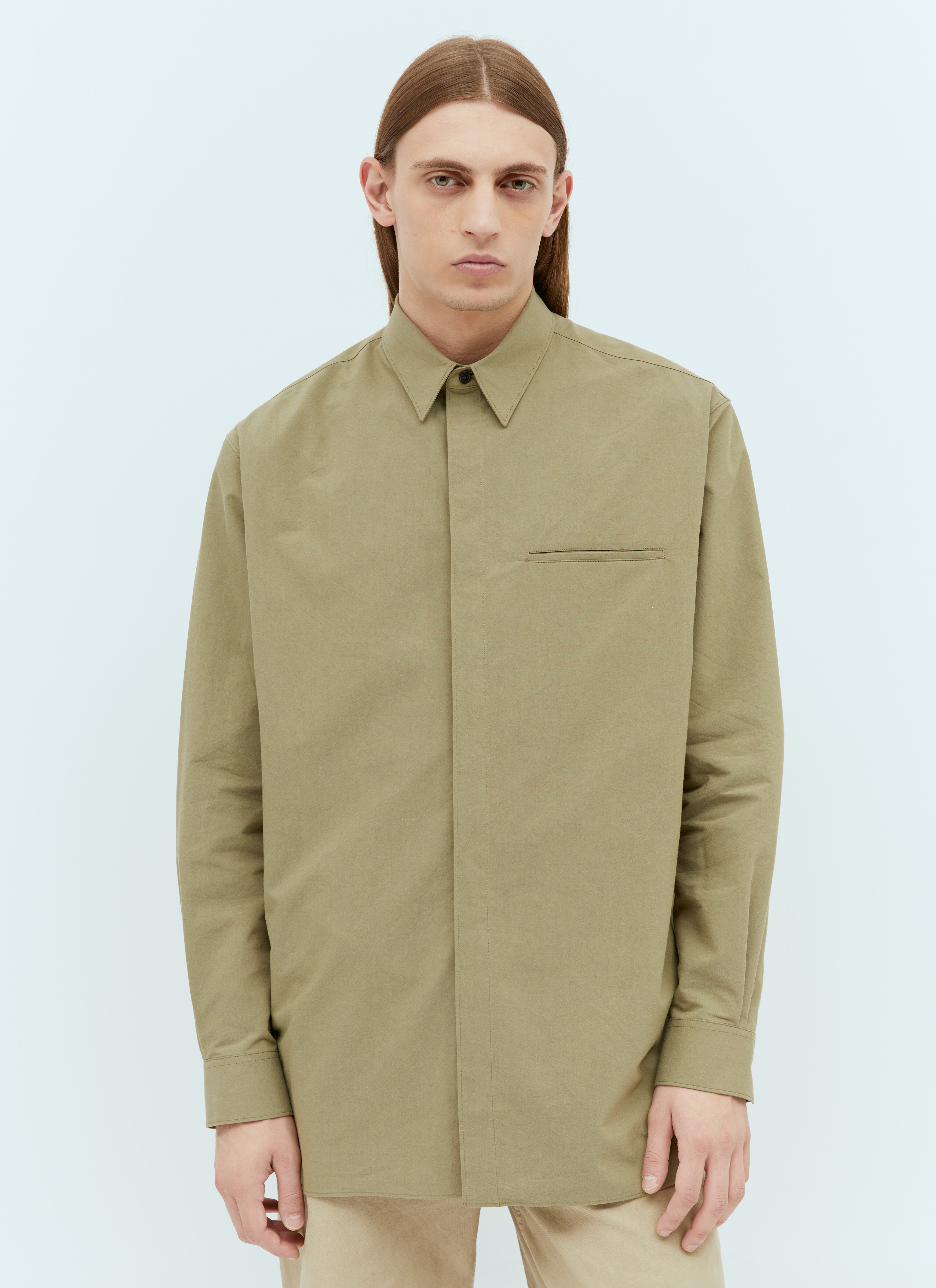 The Row Men's' Fili Shirt in Beige | LN-CC®