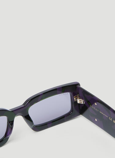 Gucci GG 矩形太阳镜 紫色 gus0254009