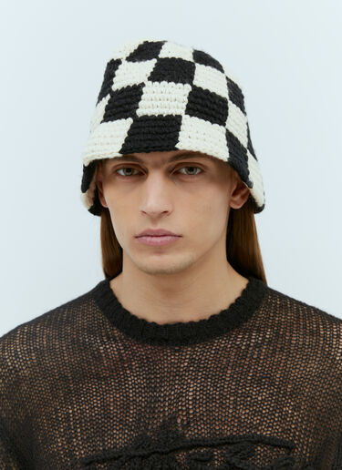 Stüssy Check Knit Bucket Hat Black sts0153025