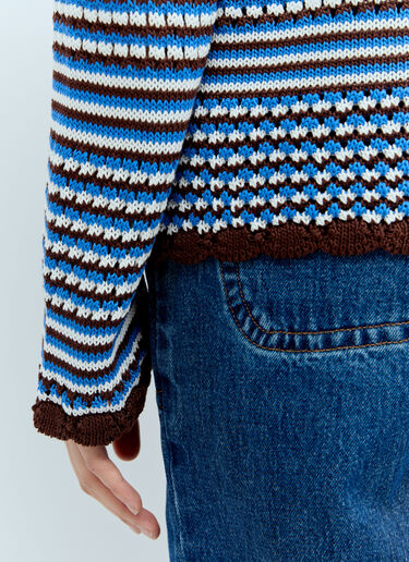 A.P.C. Crochet Striped Cardigan Brown apc0256001