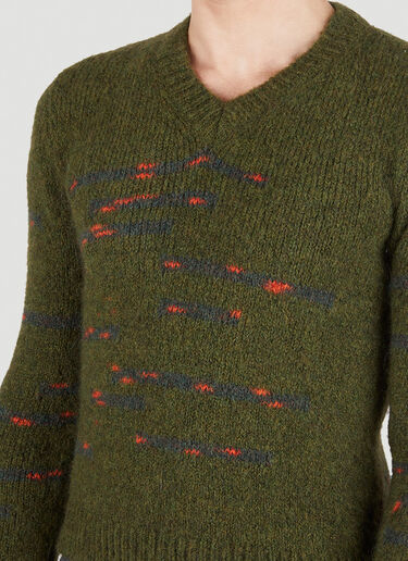 Raf Simons Spot Sweater Green raf0151014