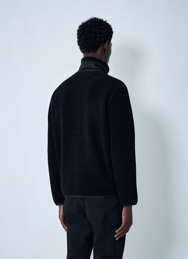 Moncler Fleece Zip-Up Jacket Black mon0162010