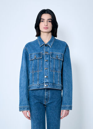 Khaite Saunder Denim Jacket Black kha0259004