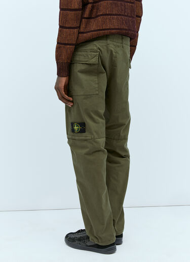 Stone Island Cotton Cargo Pants Green sto0154070