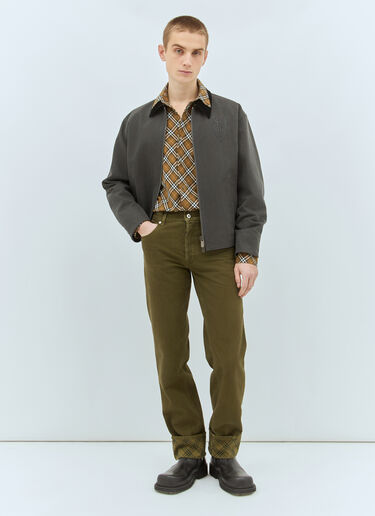 Burberry Twill Pants Brown bur0158007
