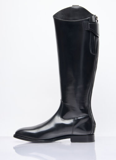 Dolce & Gabbana Knee-High Leather Boots Black dol0158008